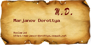 Marjanov Dorottya névjegykártya